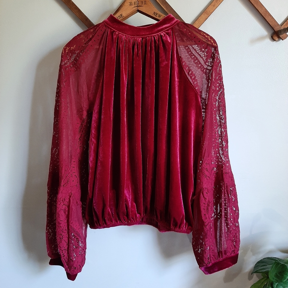 Free People Velvet top